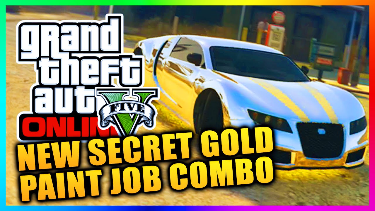 GTA 5 Online - Secret GOLD Chrome Paint Job & More Secret Chrome Color Combos! (GTA V)
