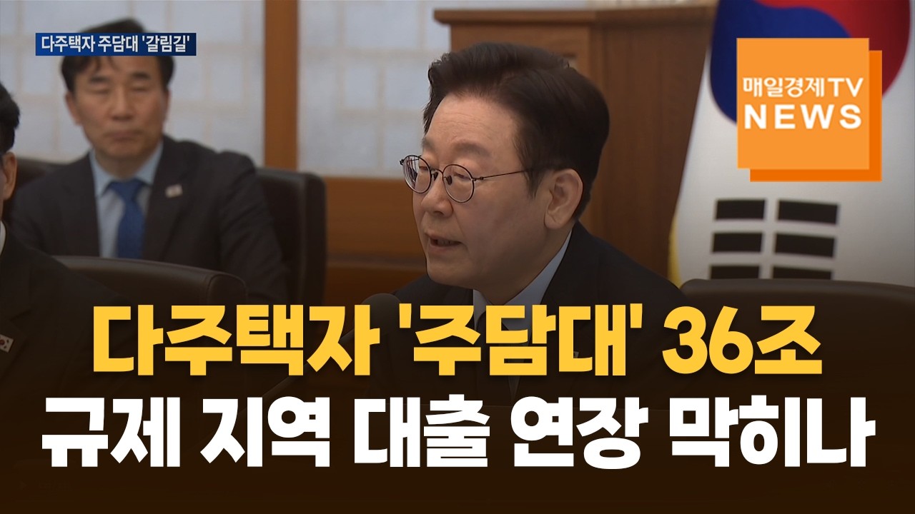 다주택자 '주담대' 36조…규제 지역 대출 연장 막히나