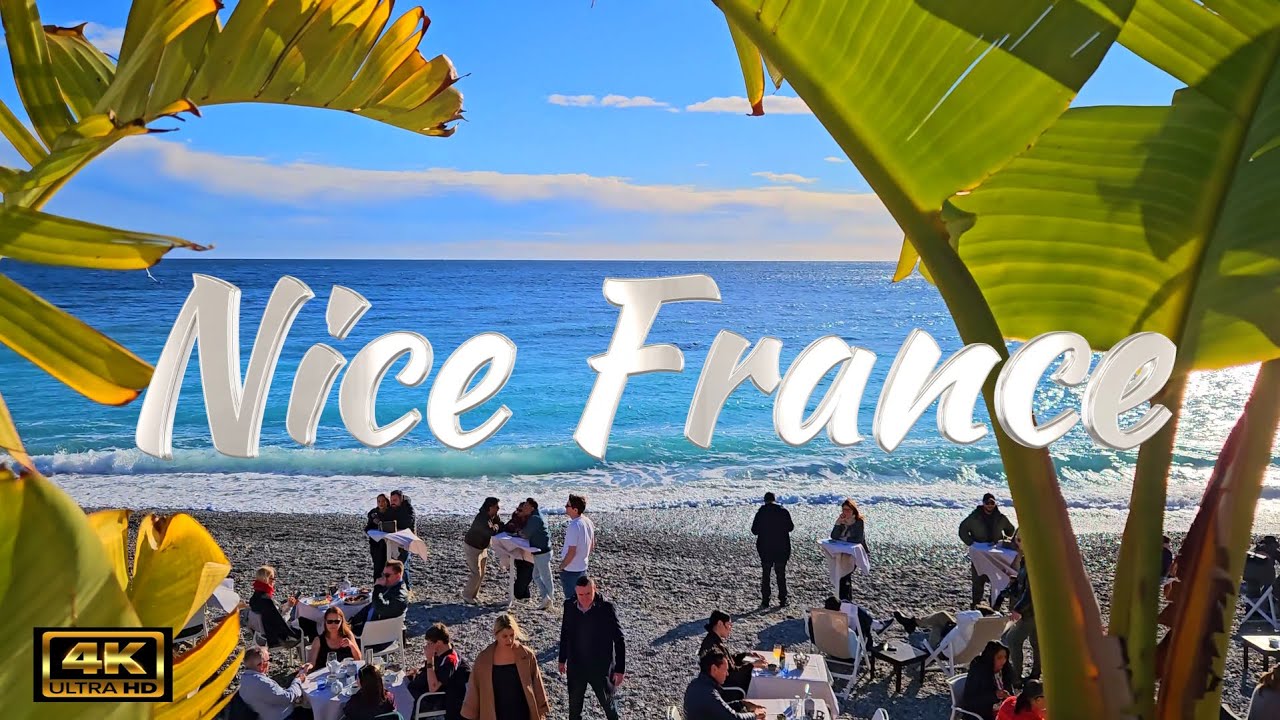 [4K] FRENCH RIVIERA ☀️NICE Cote d'Azur 🌴 France 🇫🇷 |🌍 Leisurely strolls along the cozy Mediterranean