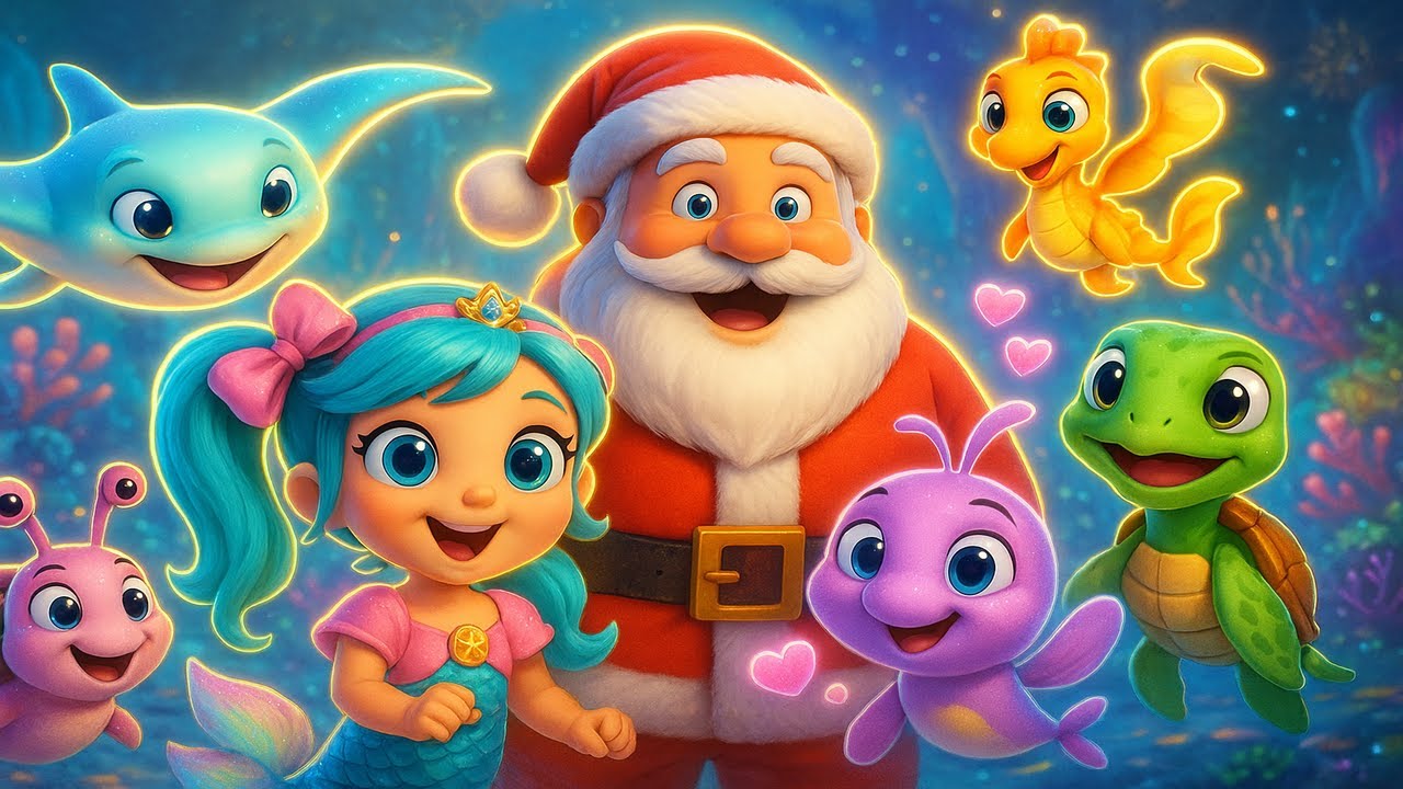 Shelly & Santa’s Ocean Rescue Adventure  Helping Sea Creatures in Need  Kids Cartoon