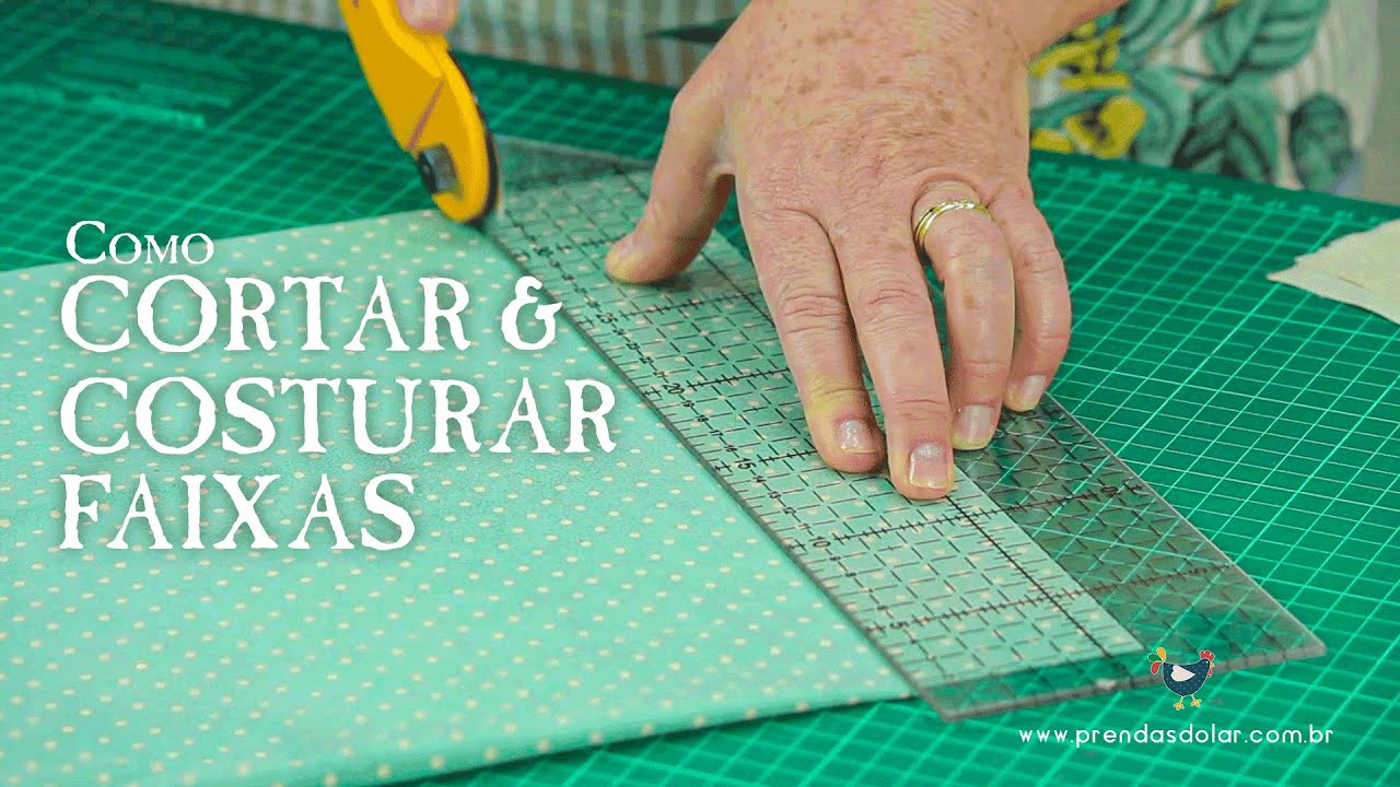 DICA DE COSTURA: como cortar e costurar faixas de tecidos, fácil e rápido!