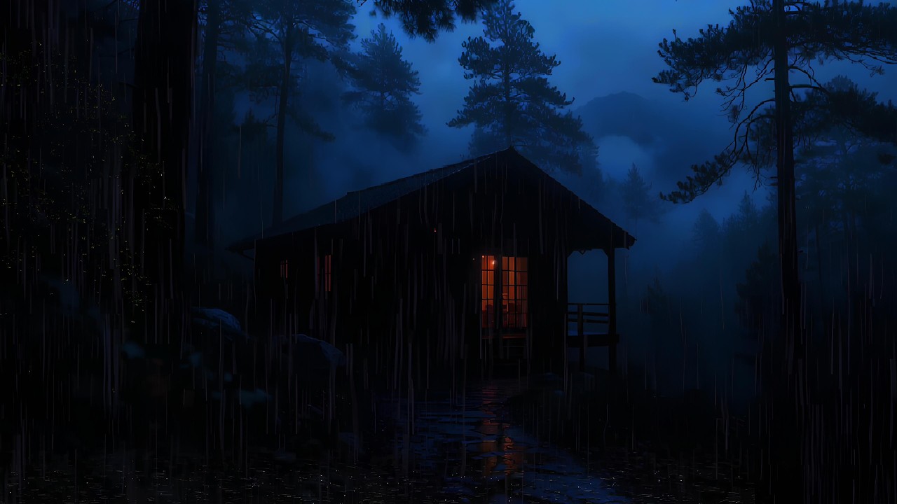 Heavy Rain in the Forest | Cozy Cabin Rain Sounds for Sleeping