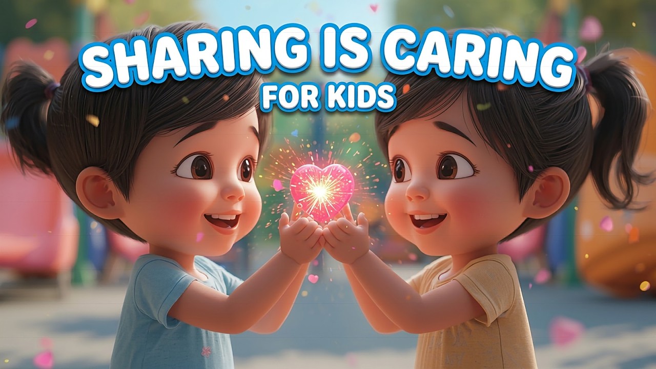 Sharing Is Fun 🍎 Kids Song | Nursery Rhymes for Kids | Sharing is Caring