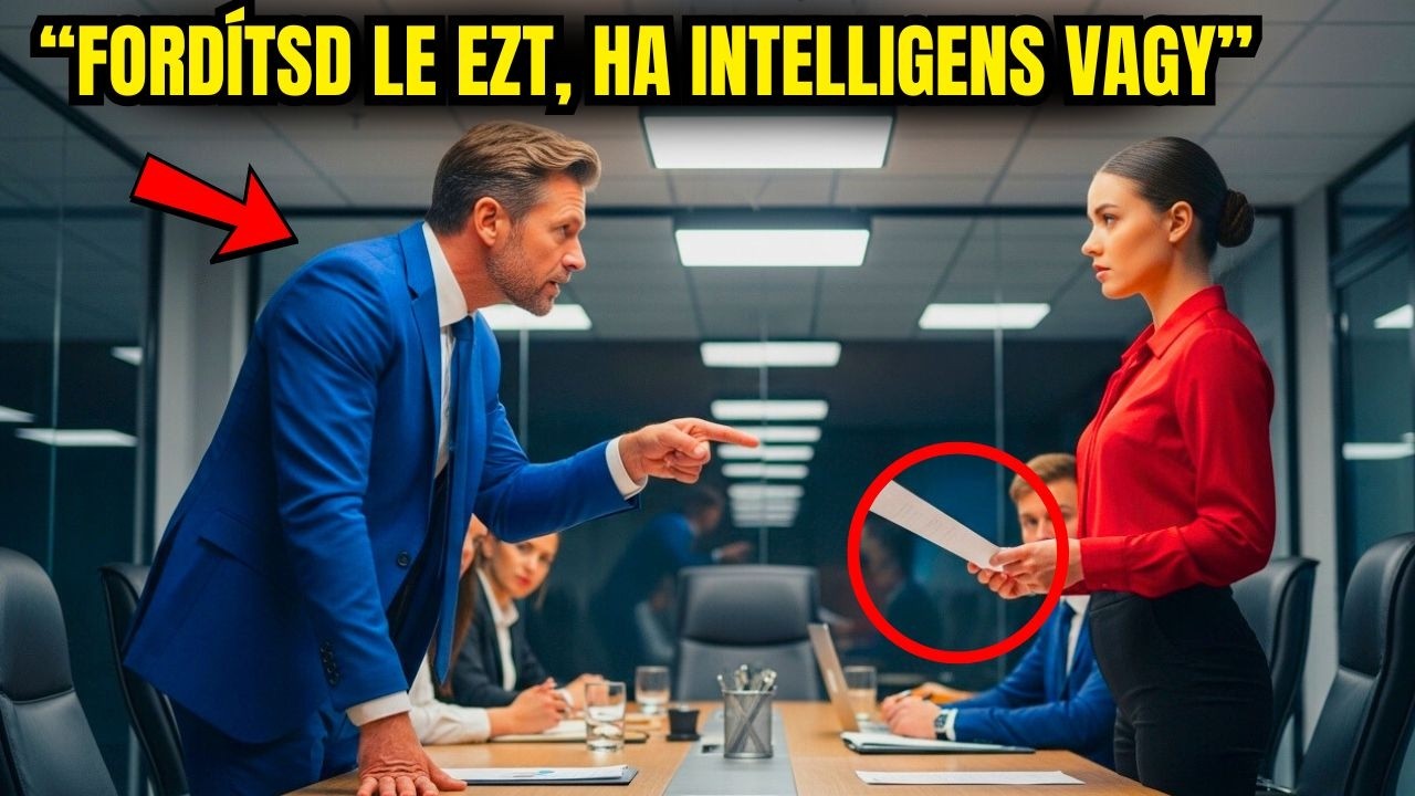 “FORDÍTSD LE EZT, HA TÉNYLEG INTELLIGENS VAGY!” KIÁLTOTTA A MILLIOMOS AZ ÚJ TITKÁRNŐNEK!