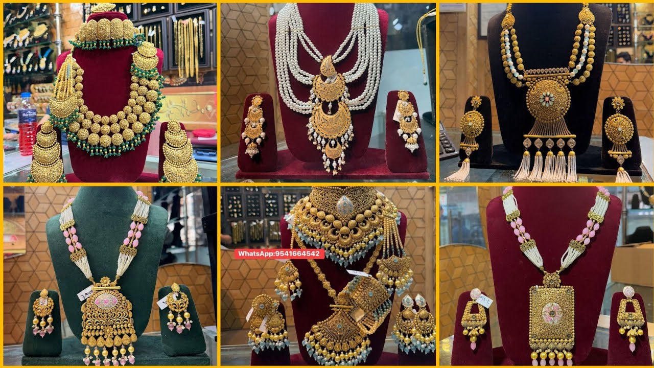 Gold Necklace Set Design With Price 🍁 || Bridal Gold Jewellery 2025 😍