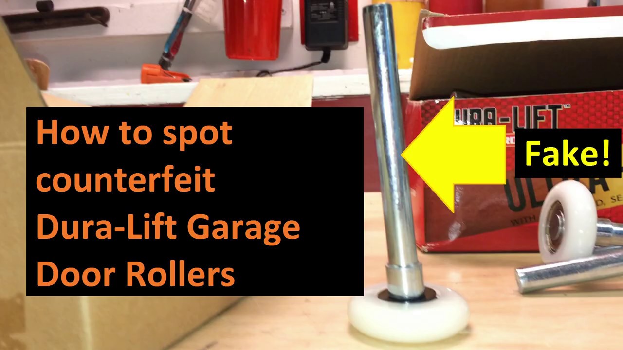 How to spot Counterfeit Dura-Lift Ultra-Life Garage Door Rollers