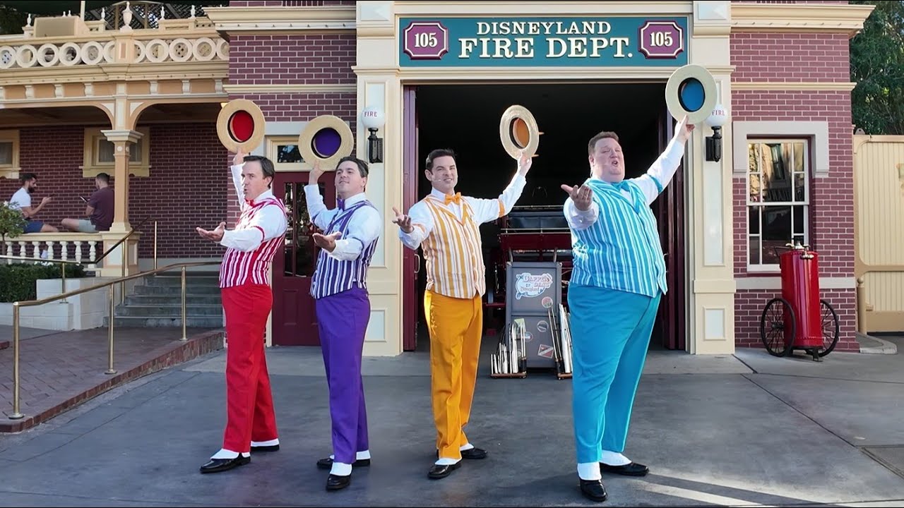 *4K 2025* Famous Barbershop Quartet sings a Disney Classic at Disneyland!