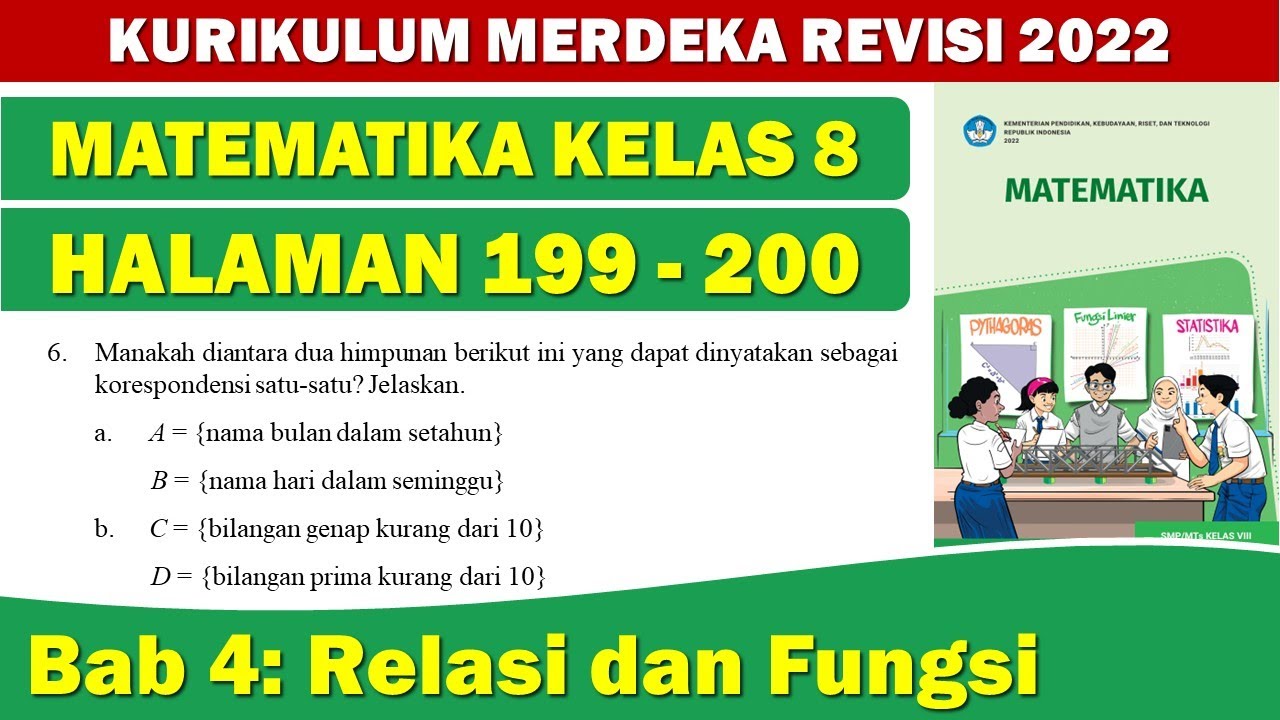 MATEMATIKA KELAS 8 HALAMAN 199-200 KURIKULUM MERDEKA REVISI 2022 || BAB 4
