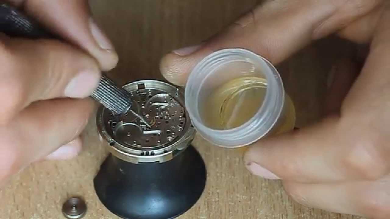 Разборка, чистка, смазка и сборка часового механизма Слава