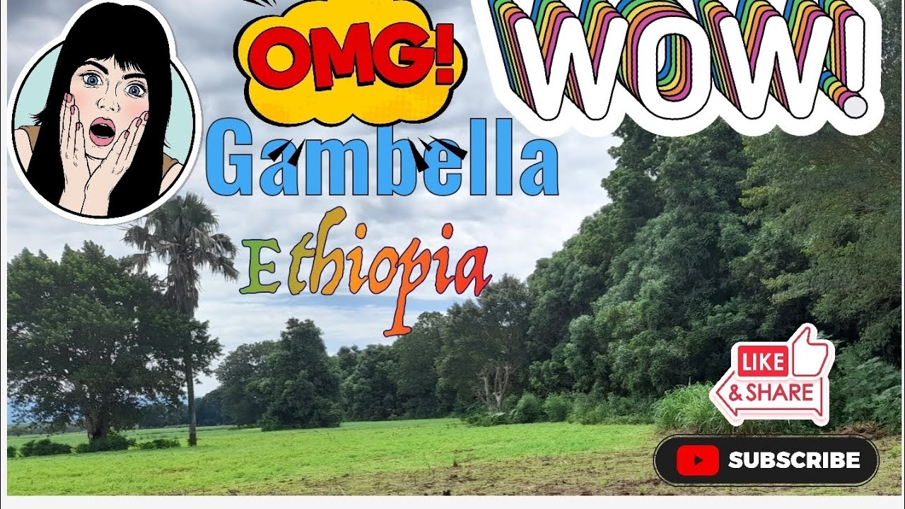 Gambella Street view. The land of Luo's of Ethiopia (Anuak people)