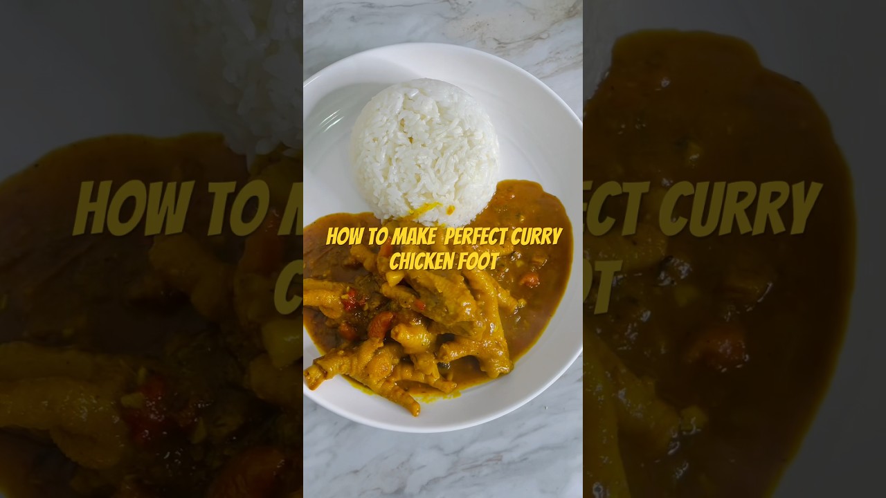 How To Make Perfect Curry Chicken Foot #shots #viralcooking #cook #briscoeskitchenandspice #jamaica