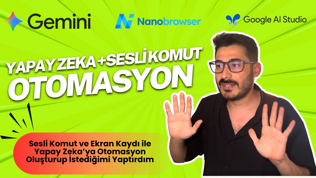 Yapay Zeka ile Ücretsiz Otomasyon! | Gemini + Nanobrowser ile YouTube Analizi