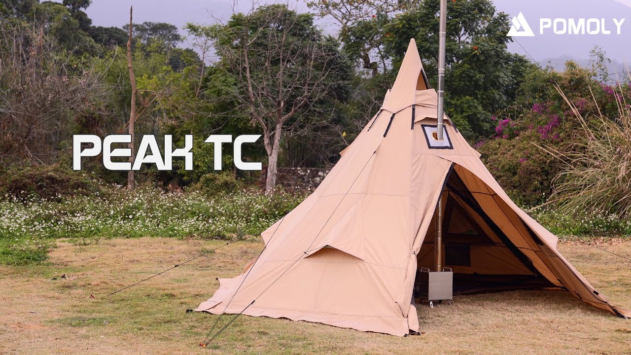 POMOLY PEAK TC Canvas Hot Tent - Internal Controllable Top Cap