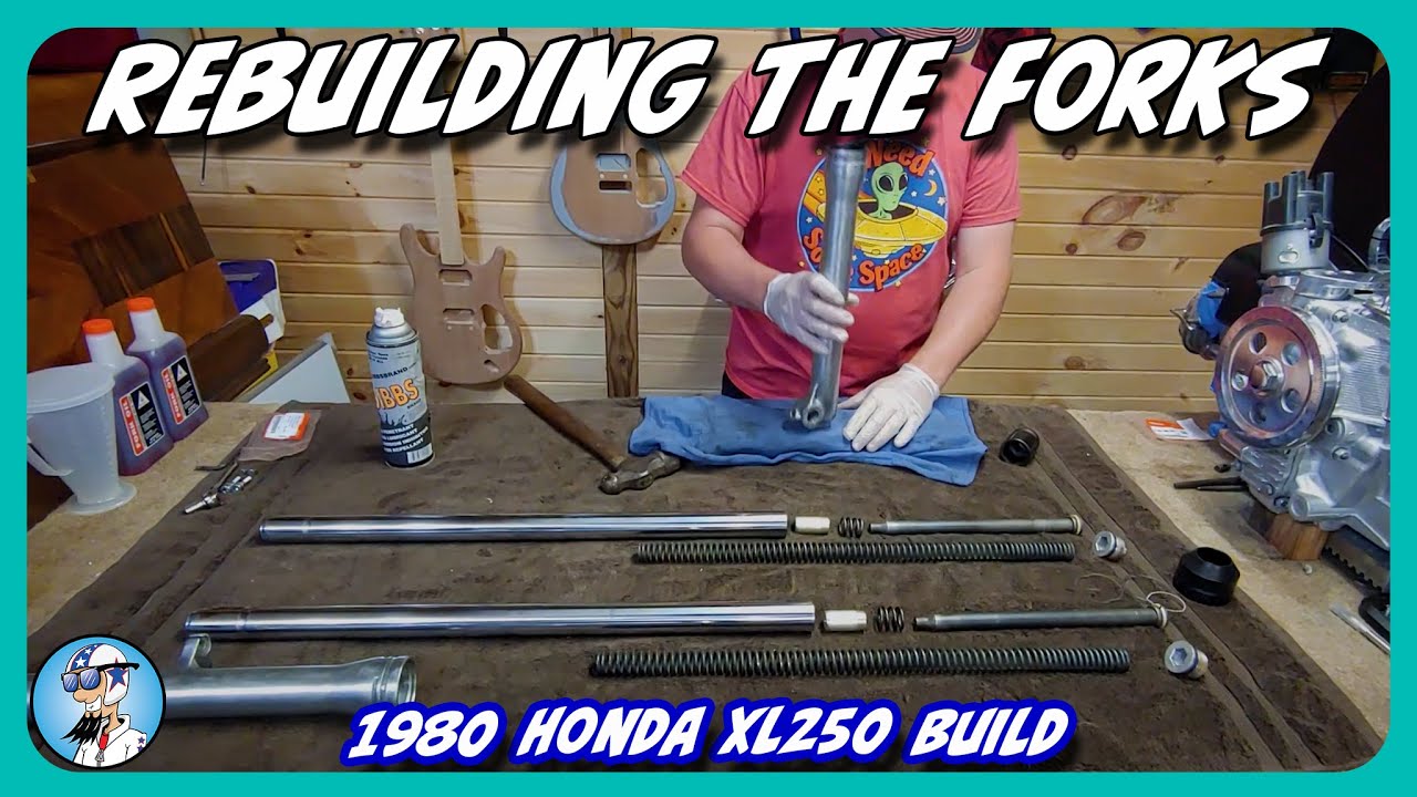 Rebuilding motorcycle forks are easier than you think. 1980 Honda XL250 fork rebuild.