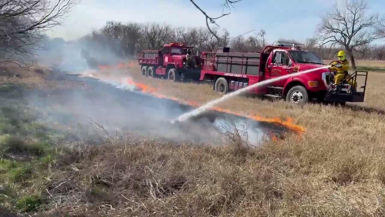 Control burn In Kempner, Texas. Lampasas County Volunteer Fire Department. ￼