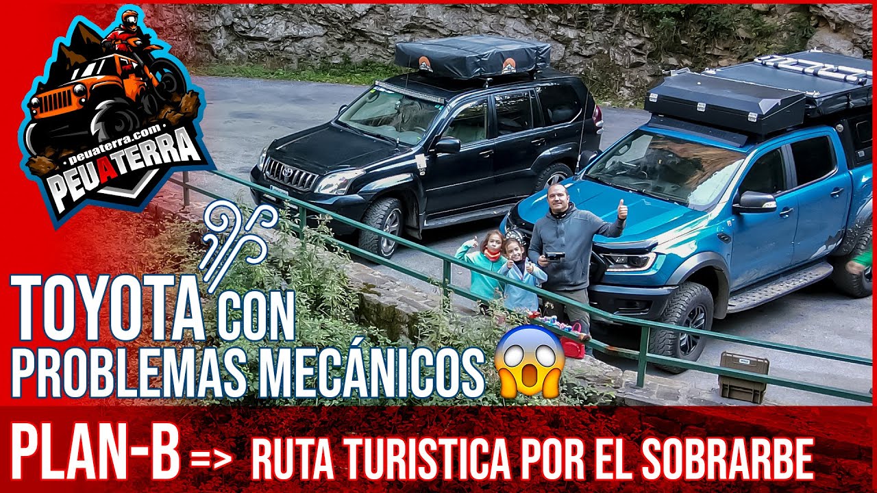 TOYOTA land cruiser con problemillas! Toca plan B ruta en HUESCA, el Sobrarbe