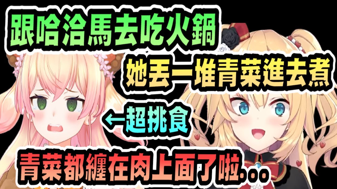 挑食音音與哈洽馬吃飯...卻被迫吃了一堆青菜ww【hololive中文】【Vtuber精華】【桃鈴ねね】【MomosuzuNene】【桃鈴音音】