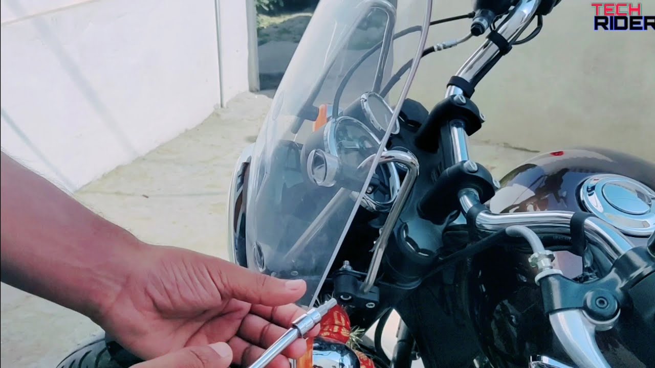 Meteor 350 windshield simple Installation & UnInstallation Process with best Tool box recomended
