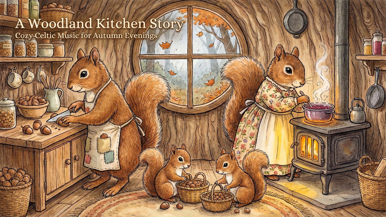 [Ambient Music] Cozy Celtic Music for Autumn Evenings – A Woodland Kitchen Story