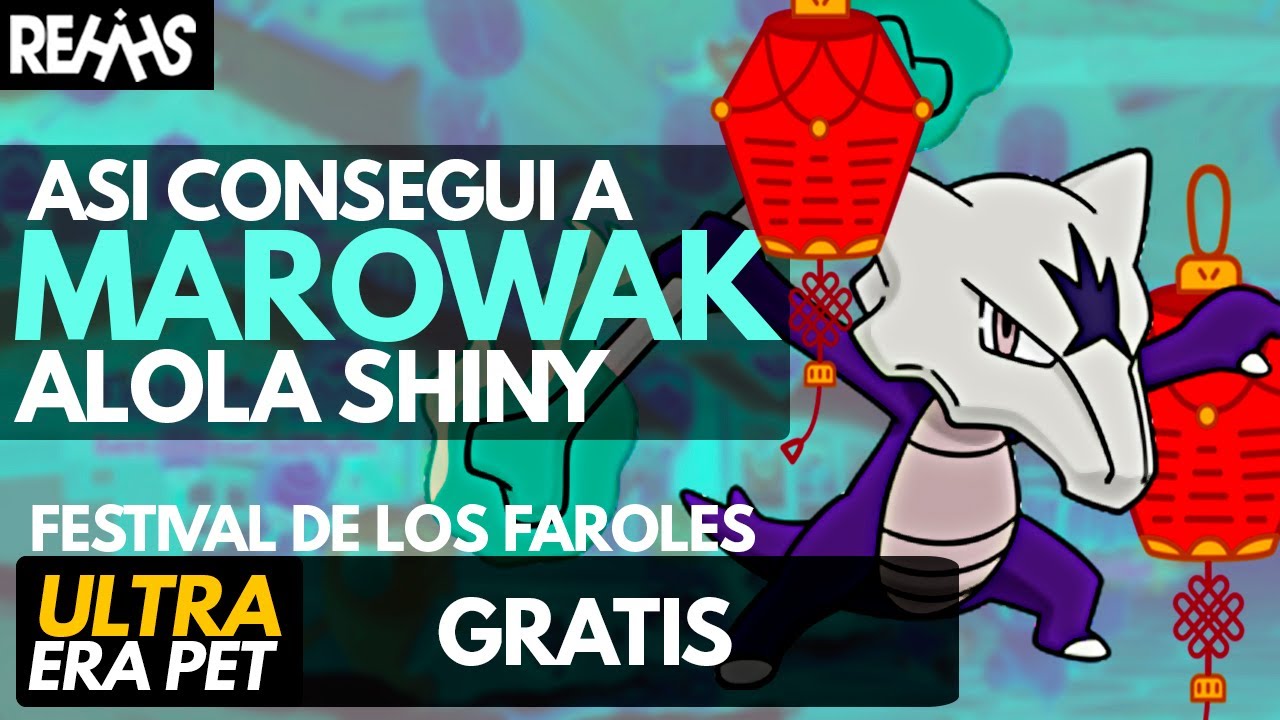 Como consegui al MAROWAK de ALOLA SHINY | FACIL | ULTRA ERA PET