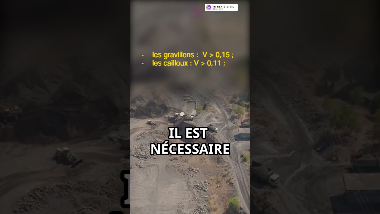 Comprendre le coefficient d&rsquo;aplatissement du gravier #entreprise #civilengineering #qcm #geniecivil
