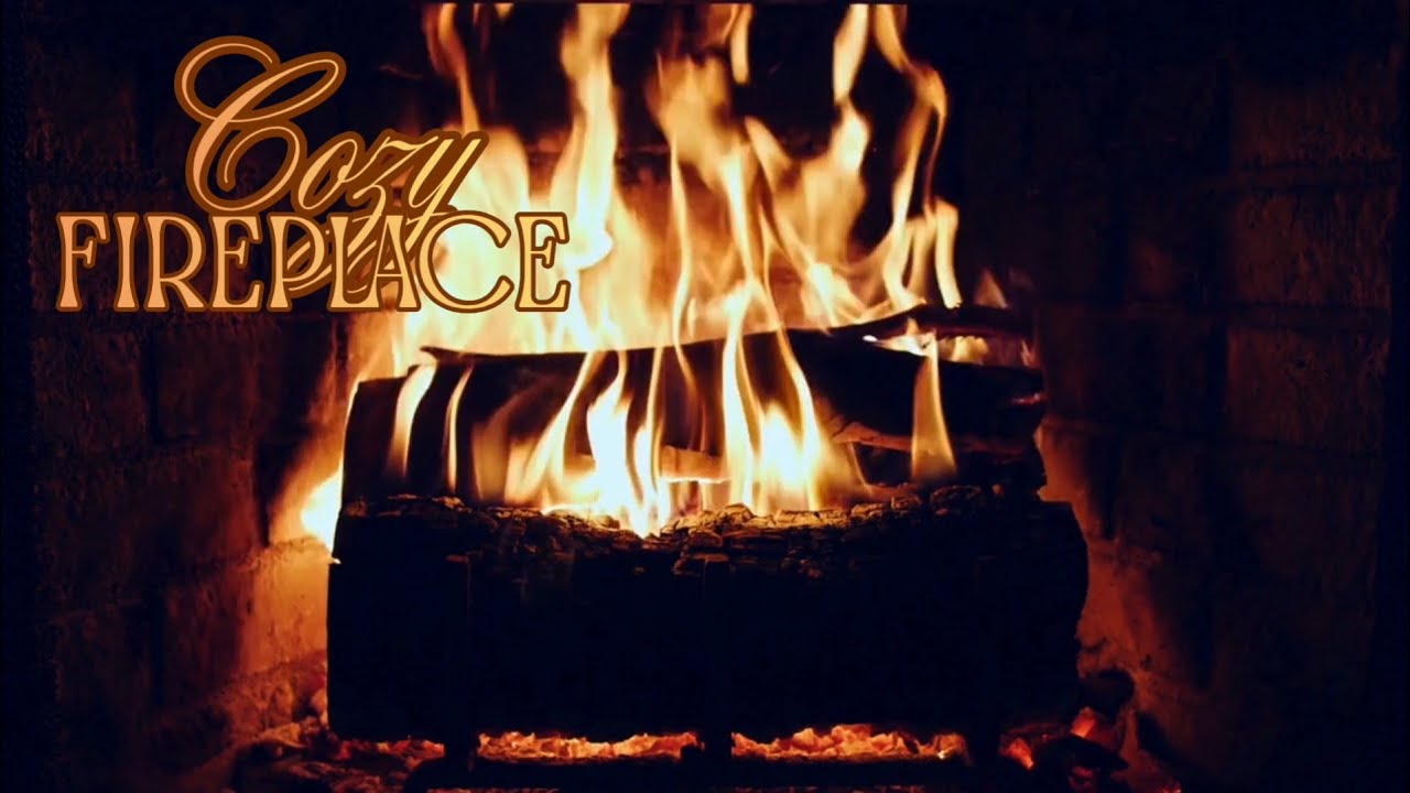 Cozy Warm Glow Crackling Fireplace ~❤️‍🔥Calm Relax Stress Relief Sleep Study (No Music, No Ads)