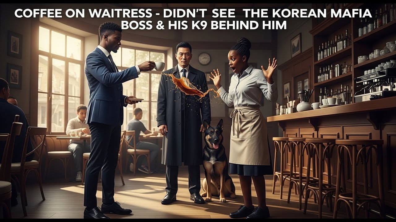 Billionaire’s Son Pours Hot Coffee on a Waitress — Unaware the Korean Mafia Boss & His K9 Are Right