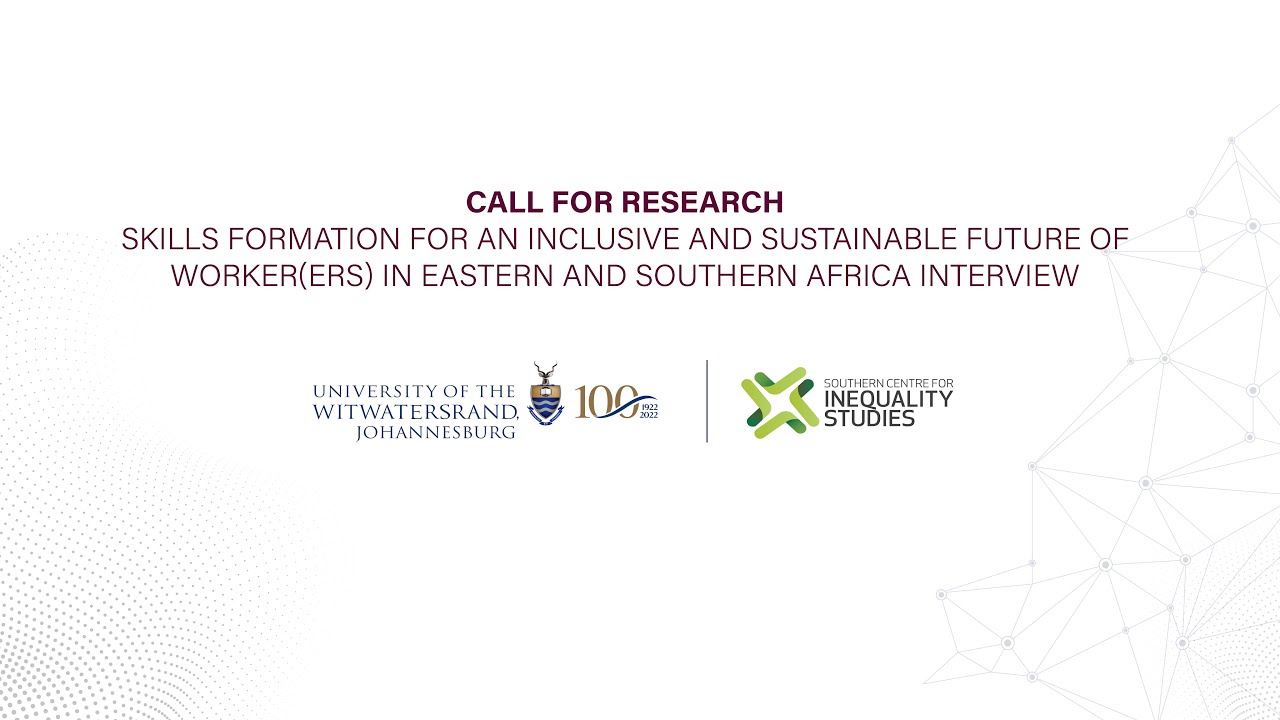 Call for Research Skills formation for an Inclusive and Sustainable Future of Worker(ers)