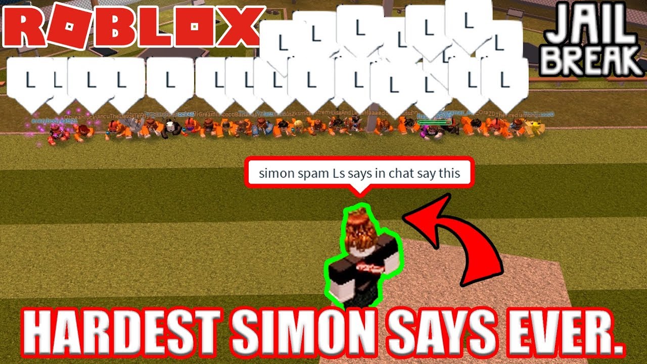 HARDEST Simon Says EVER | Roblox Jailbreak