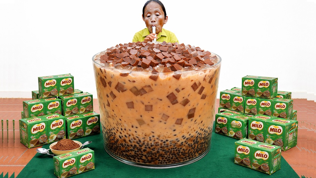 B&agrave; T&acirc;n Vlog - Lần Đầu L&agrave;m Cốc Tr&agrave; Sữa Thạch Milo Khổng Lồ 60 L&iacute;t Đ&atilde;i Cả L&agrave;ng