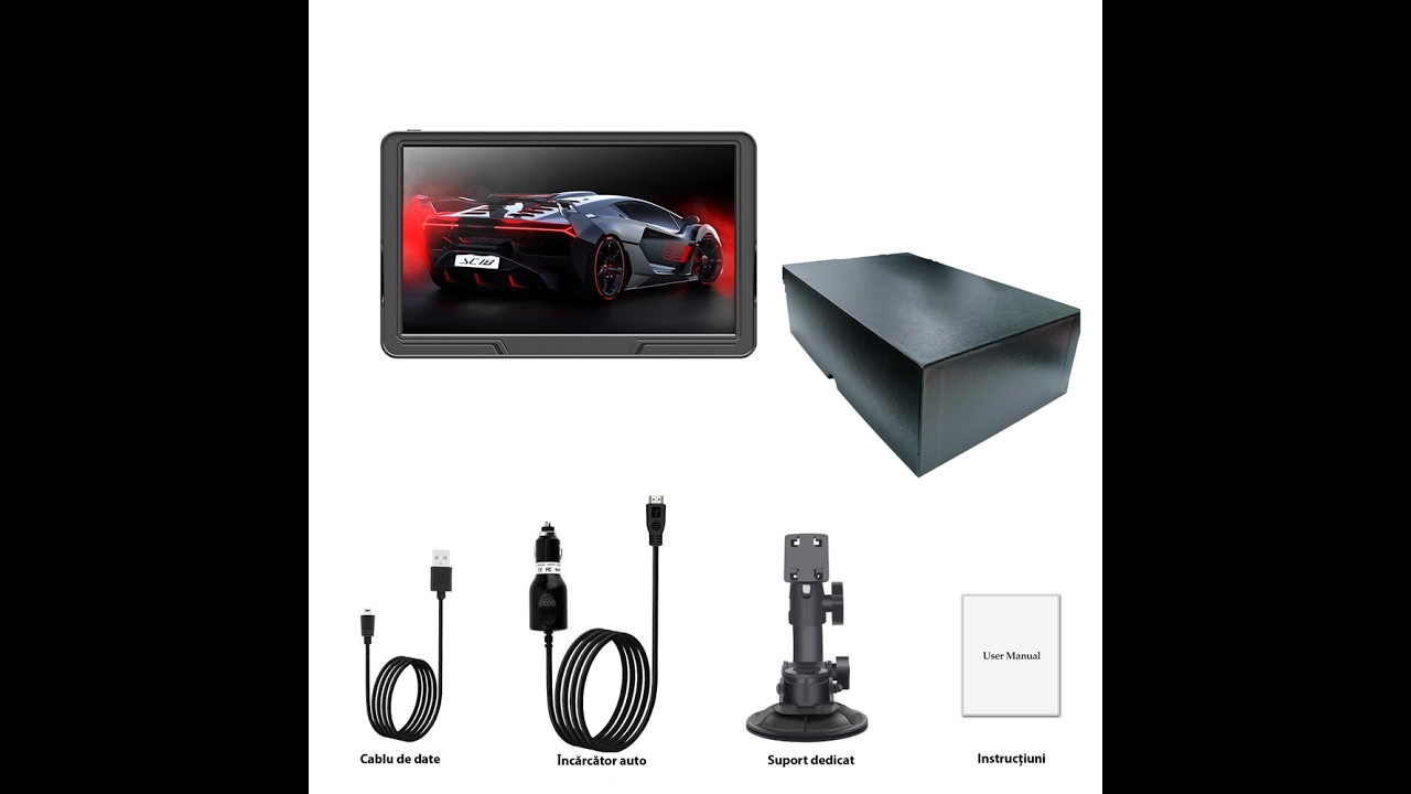 Navigator GPS 905, 9 inch cu touch screen, memorie 16GB, cache 256M, 800 x 480  - cu-reduceri.ro