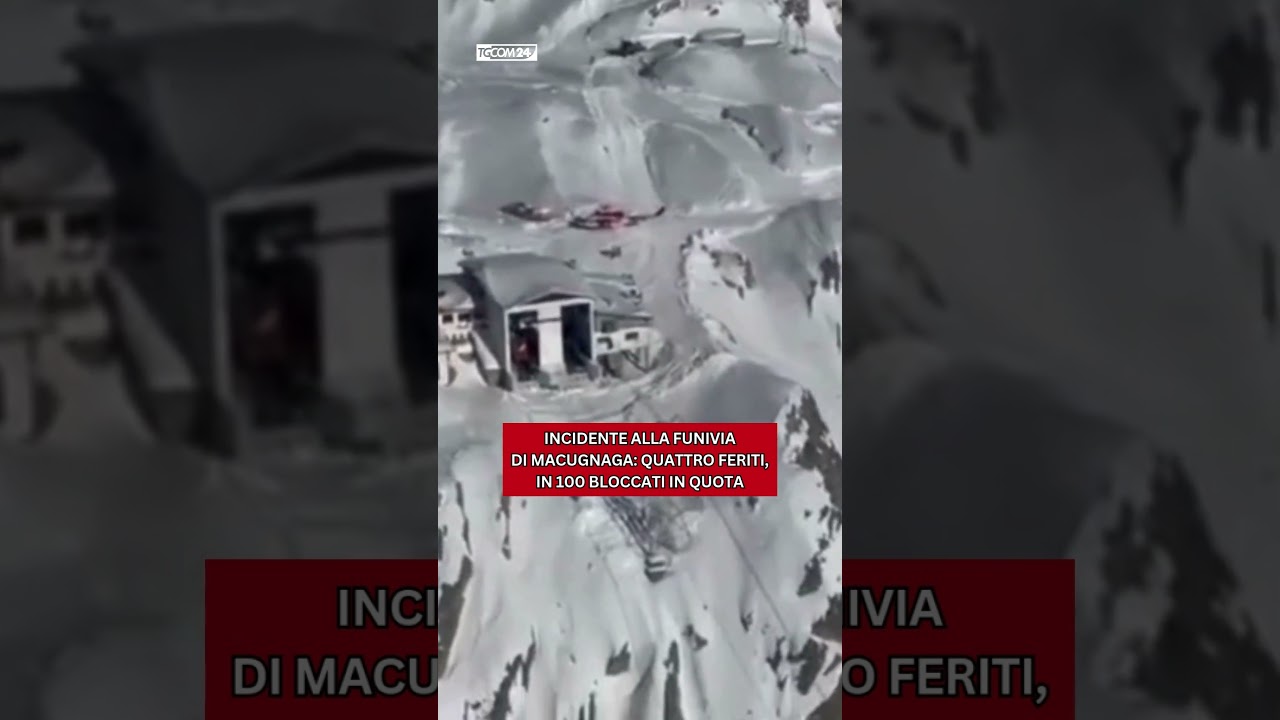 Incidente alla funivia di Macugnaga: quattro feriti, in 100 bloccati in quota
