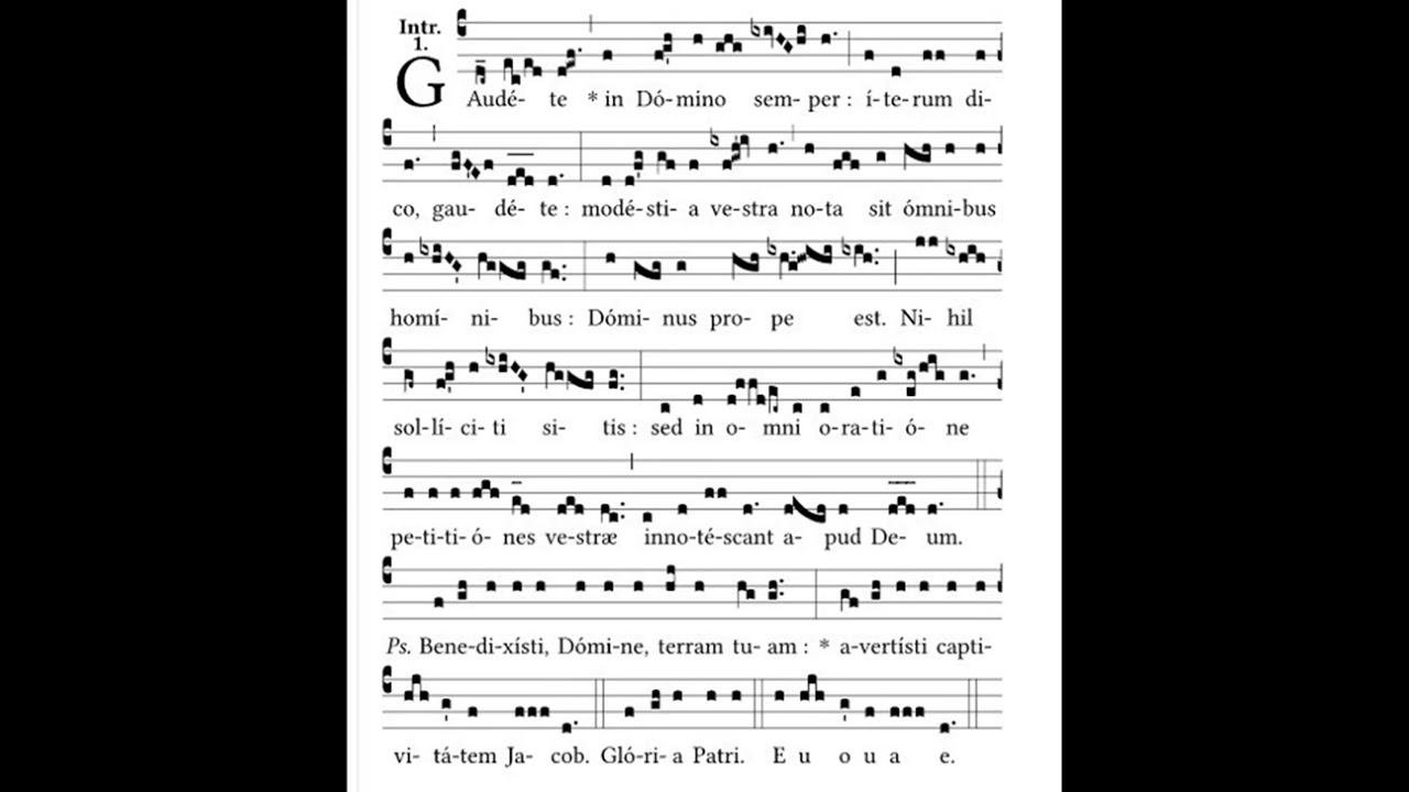 Introitus zum 3. Adventsonntag: Gaudete in Domino semper ...