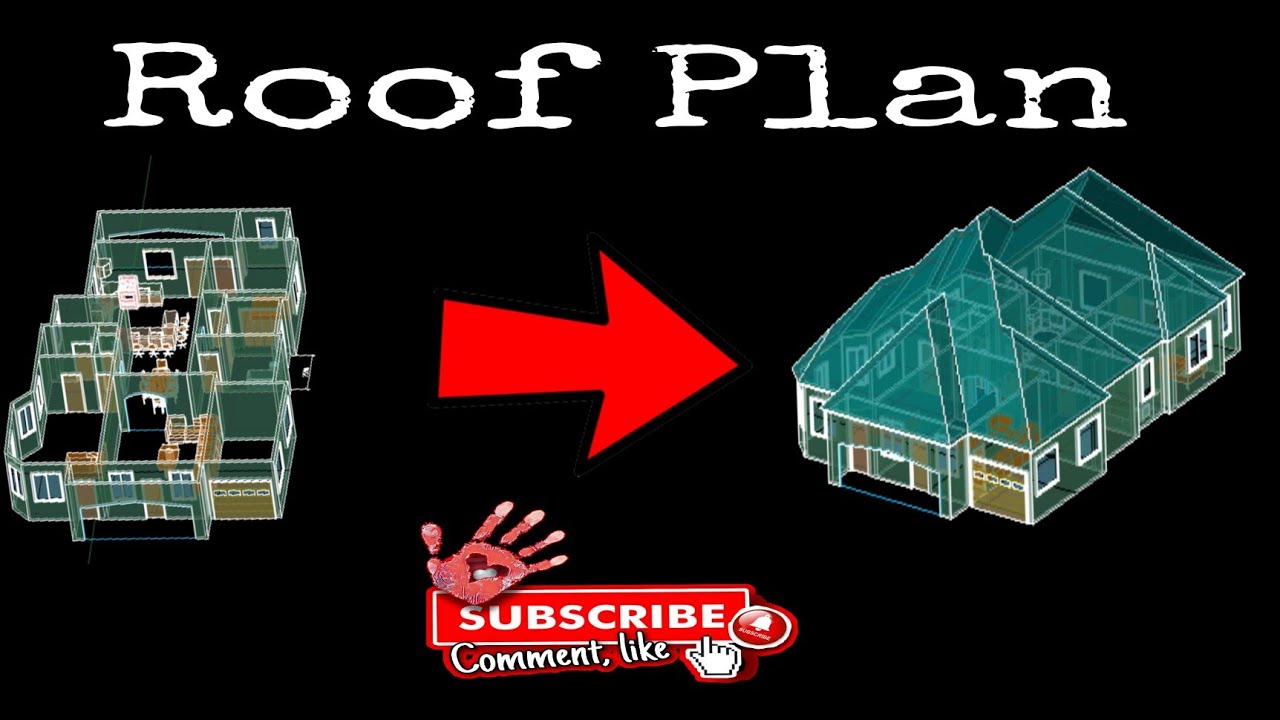 Roof plan in AutoCAD architecture
