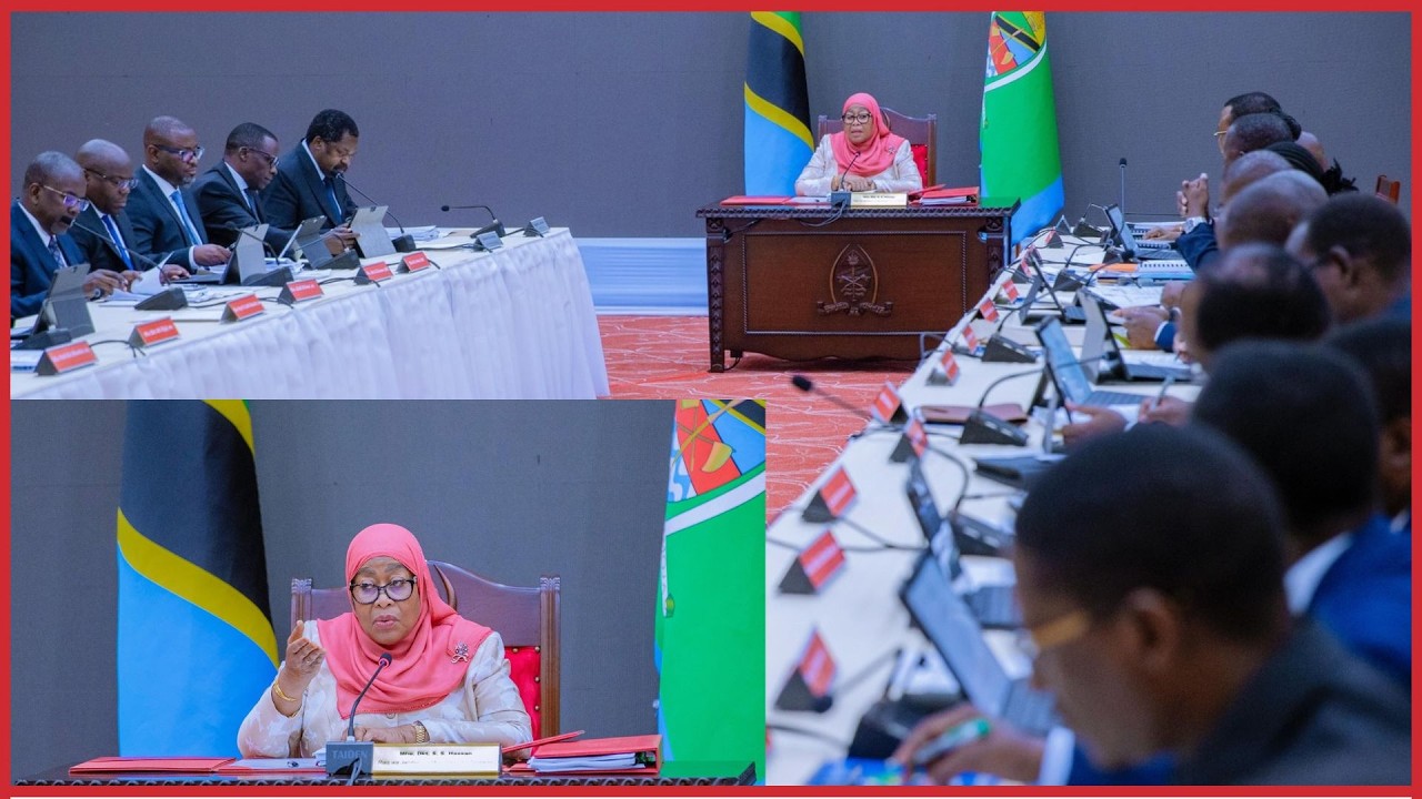 RAIS SAMIA AONGOZA KIKAO CHA BARAZA LA MAWAZIRI,IKULU DAR ES SALAAM