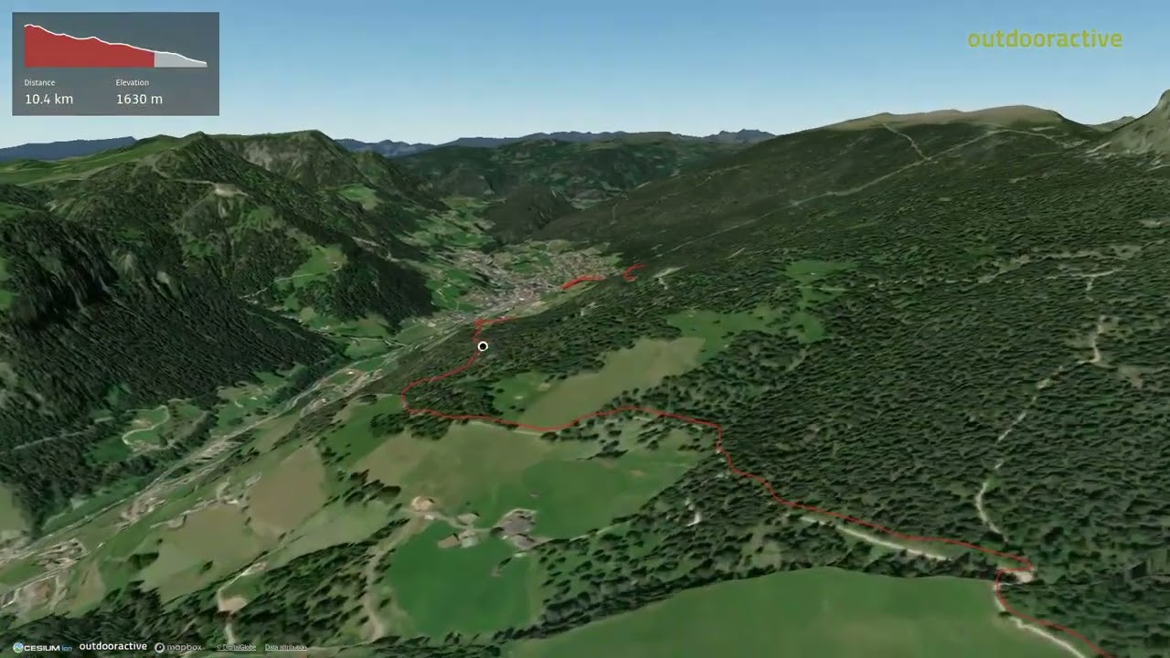 Seceda Ridgeline Hike using Cable Car up from Ortisei, then return walk back 3D &ndash; Dolomites, Italy