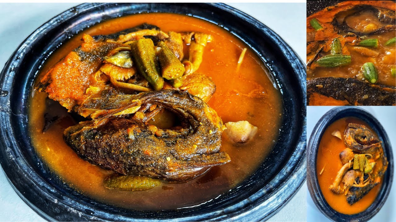 How I Prepare Simple yet Most Delicious Smoked Catfish/Adwene Light Soup | Ghanaian soup|