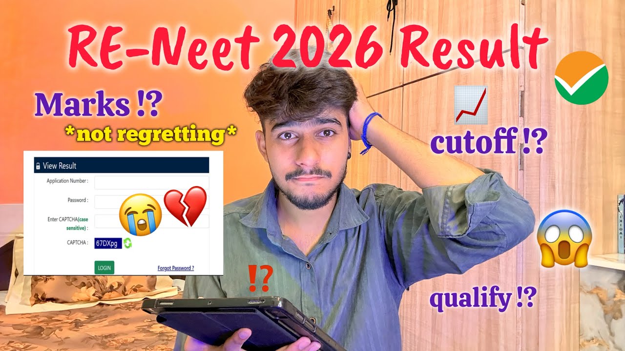 My Re-NEET 2026 RESULT 💔😭🥀 Satisfied ⁉️cutoff / marks / qualifying 😱 #nta #result #neet #reneet