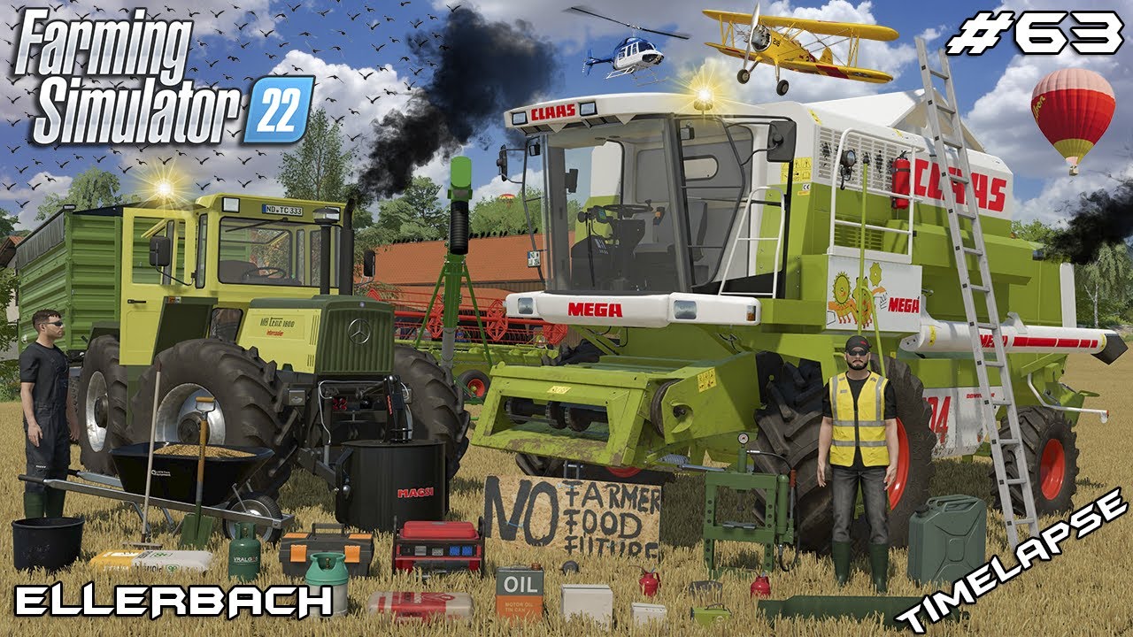 STARTING WHEAT HARVEST WITH CLAAS MEGA 204 & @kedex | Ellerbach | Farming Simulator 22 | Episode 63