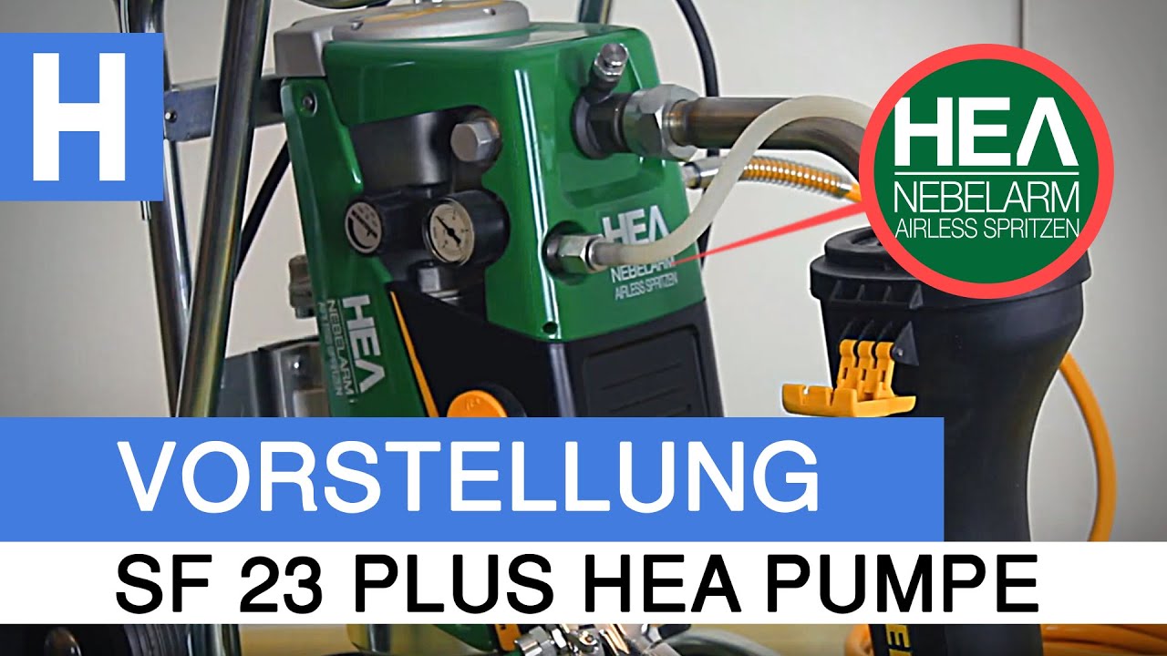NEBELARM AIRLESS SPRITZEN mit der Wagner SF-23 Plus HEA PUMPE - Vorstellung