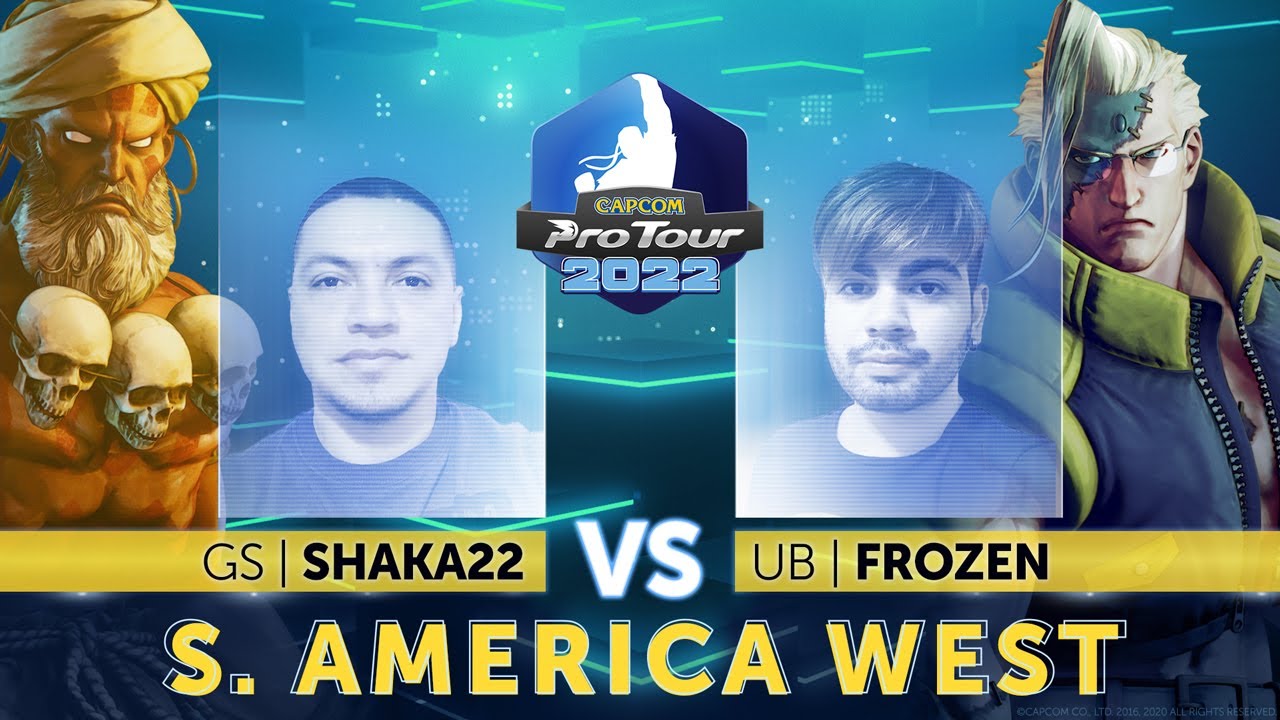 Shaka22 (Dhalsim) vs. Frozen (Nash) - Top 8 - Capcom Pro Tour 2022 South America West