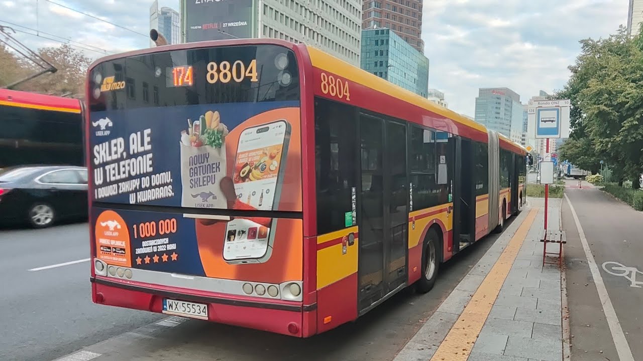 Linia 174 - Solaris Urbino 18 III #8804 ( MZA Warszawa )