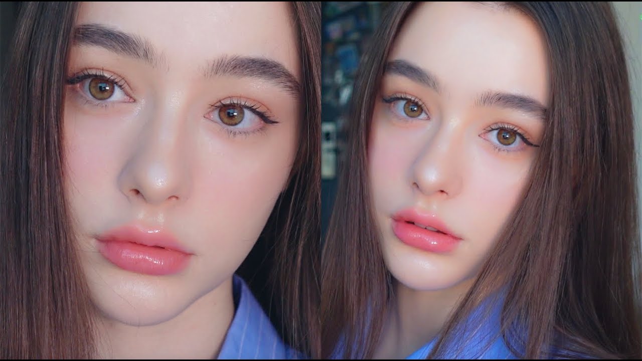 мой повседневный макияж♡ легкий, натуральный и очень милый макияж~ Даша Таран