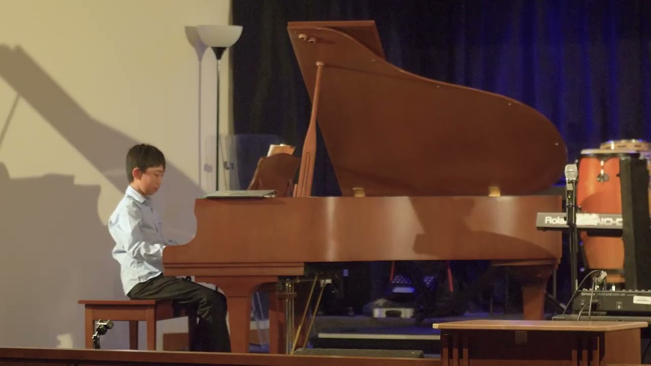 Lucas Lin performs at PCM's Exceptional Performers Showcase