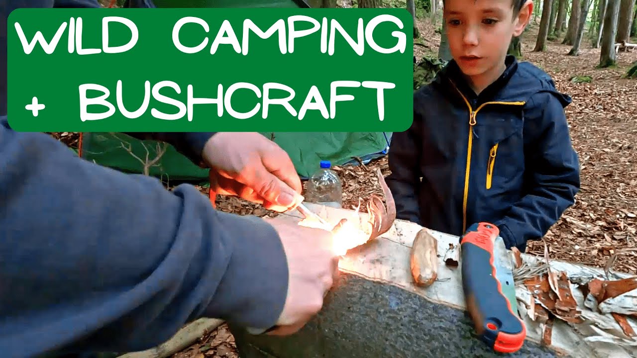 Wild Camping with 6 Year Old | Father + Son Bushcraft