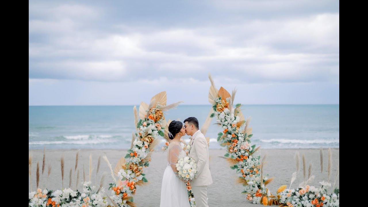 BEACH WEDDING OF RED AND CED - SUNDOWNERS, ZAMBALES 
