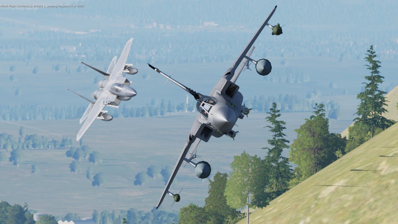 Tornado GR4 - F15C low level sortie - DCS world