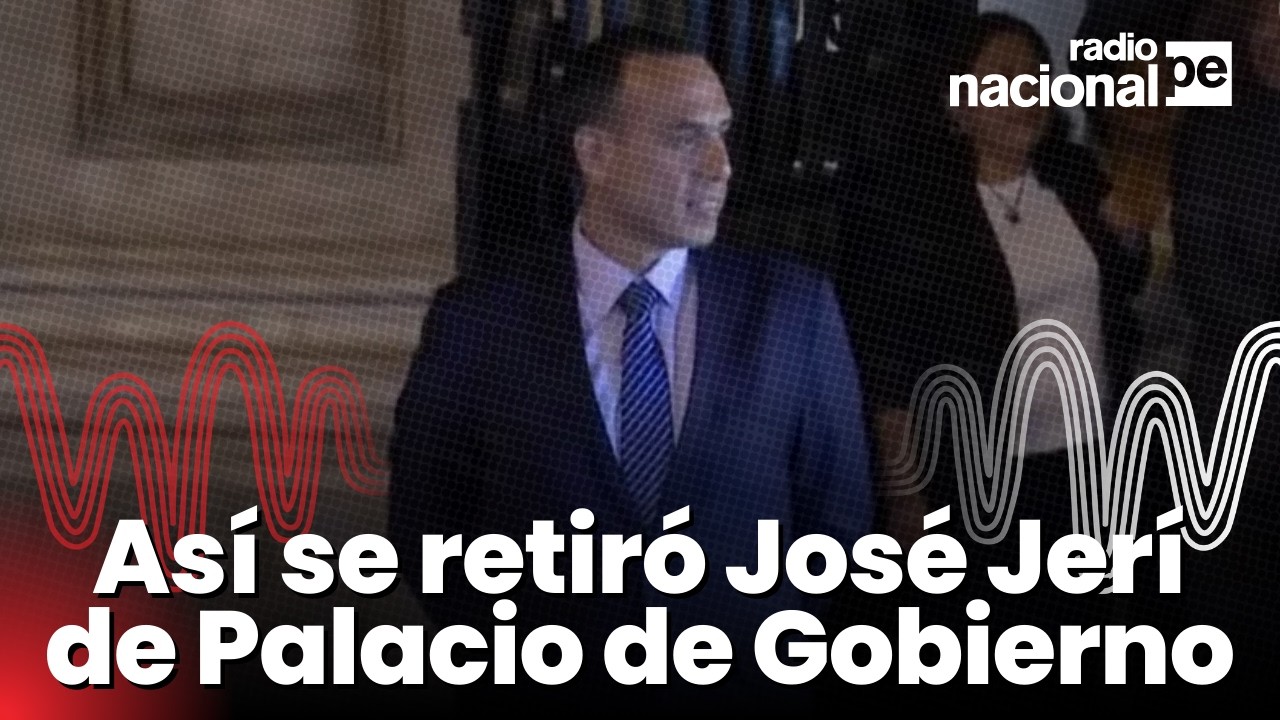 José Jerí: así fue su salida de Palacio de Gobierno tras ser censurado por el Congreso