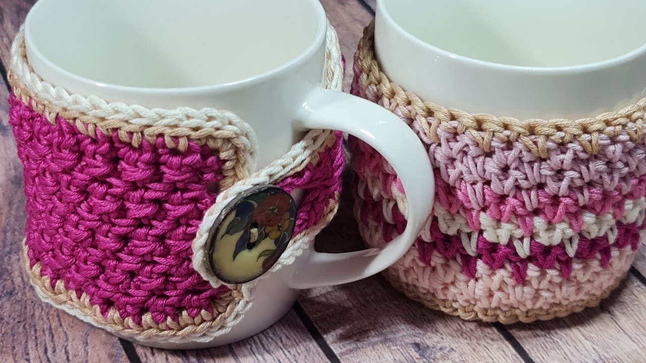 Punto nuevo con aplicación: FUNDA DE TAZA, VASO... EVITA QUEMAR LAS MANOS⚡🔥
