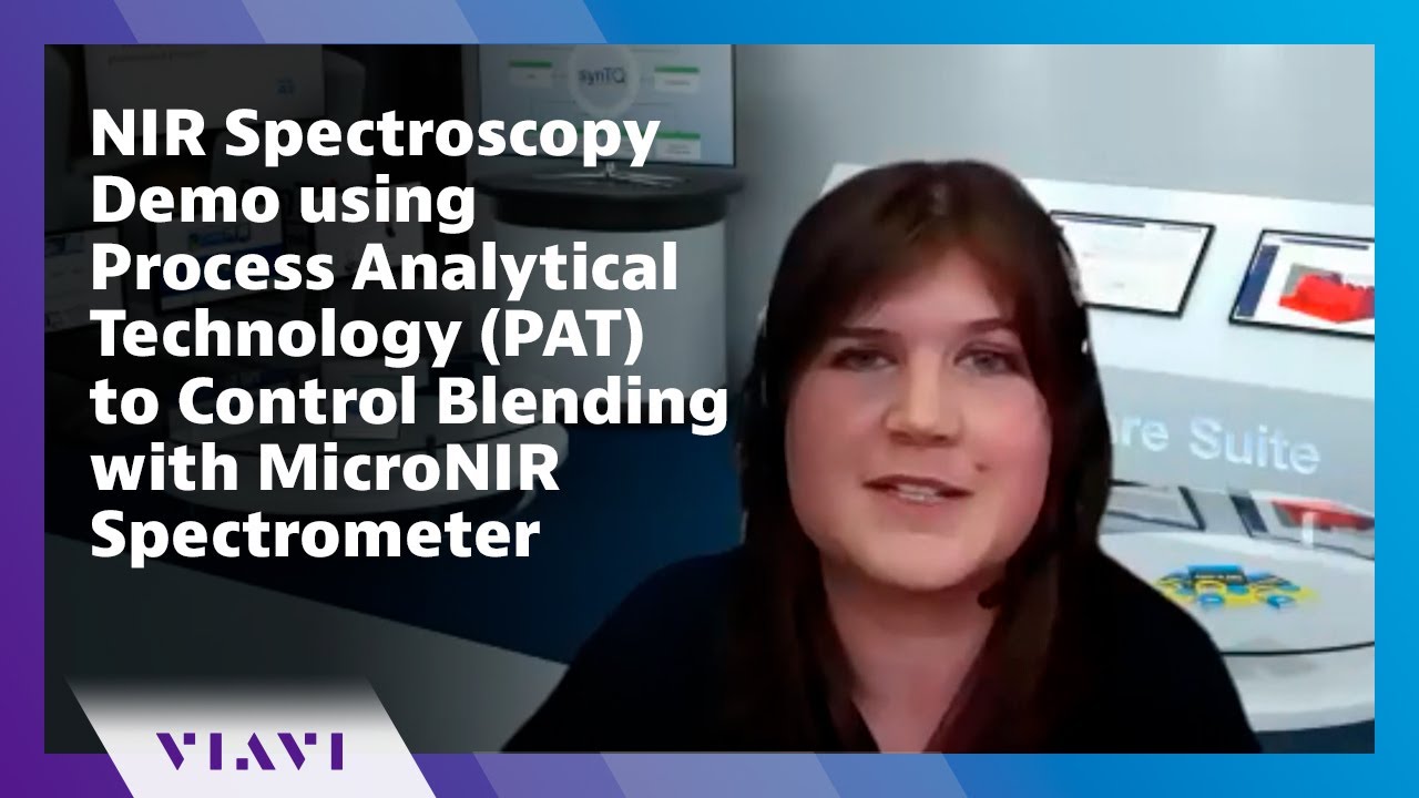 NIR Spectroscopy Demo using Process Analytical Technology (PAT) to Control Blending with MicroNIR Sp